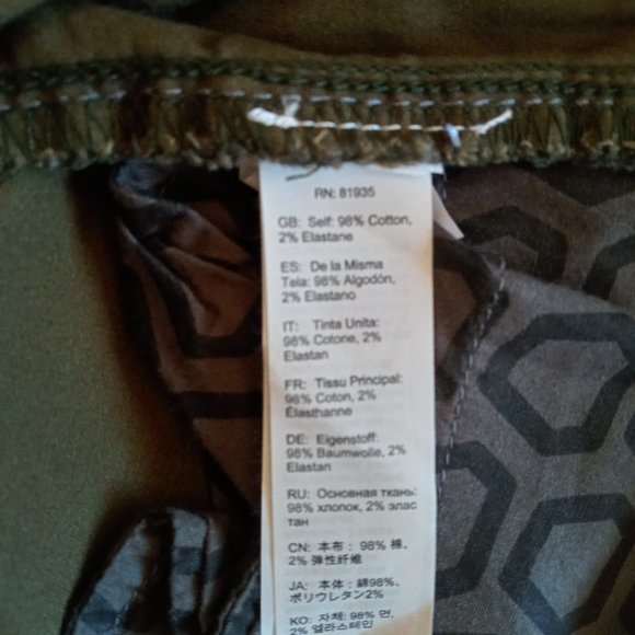 Black Diamont Credo organic cotton shorts Size 10 NWT - Picture 9 of 9